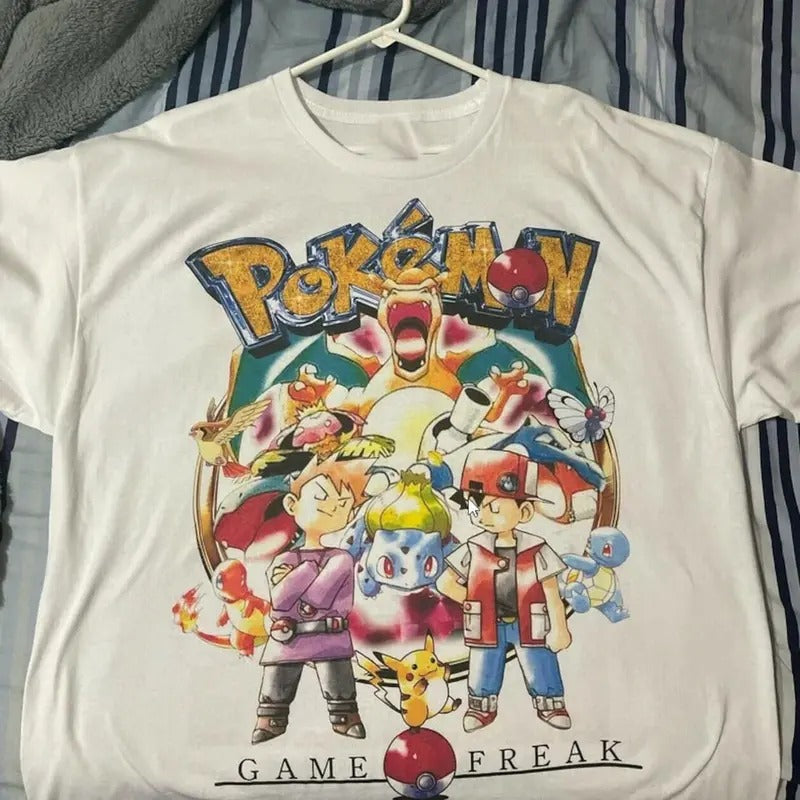 Pokémon Game Freak Shirt, Pokémon Shirt, Cartoon Shirt, Shirt For Men Women, Unisex T-Shirt Sweatshirt, Vintage Shirt Classic Cotton Sweatshirt, Hoodie, Comfort Colors