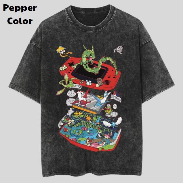 Pokemon Vintage Graphic Tees, Gaming V3 T-Shirt, Pokemon Anime Shirt, Unisex Gym T-Shirt, Gift For Men Women, Menswear Womenswear Streetwear