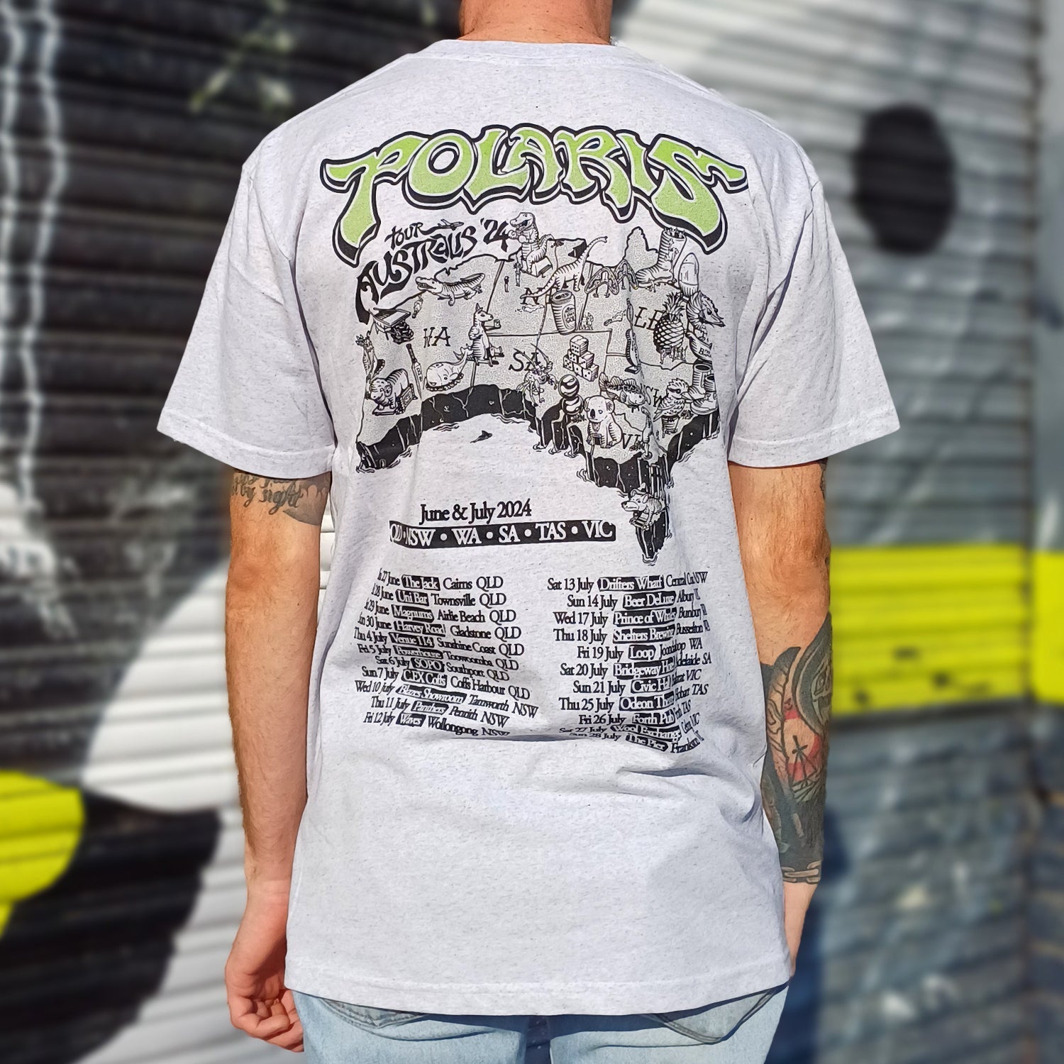 Tour Australis Tee (White Marle)