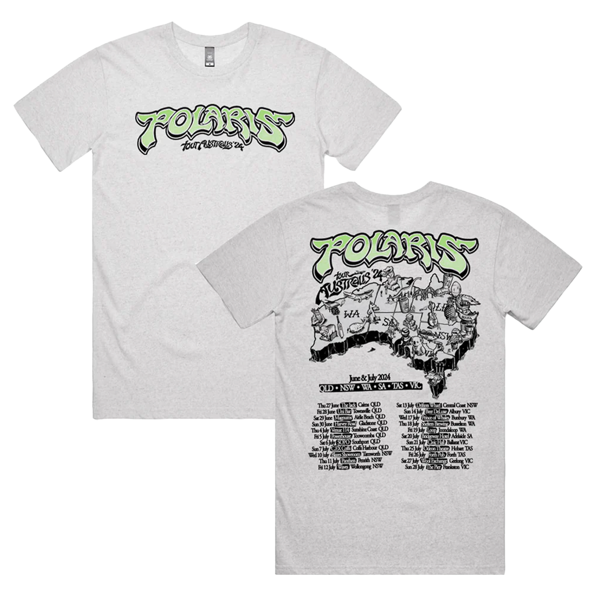 Tour Australis Tee (White Marle)