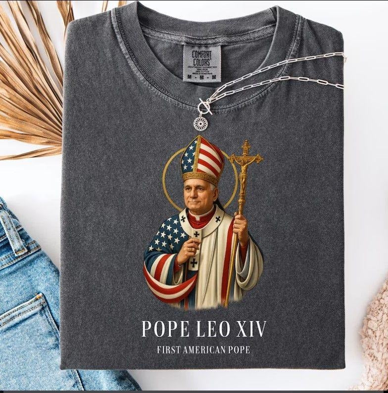 Pope Leo XIV Shirt, New Pope Shirt, American Pope Shirt, Faith Shirt