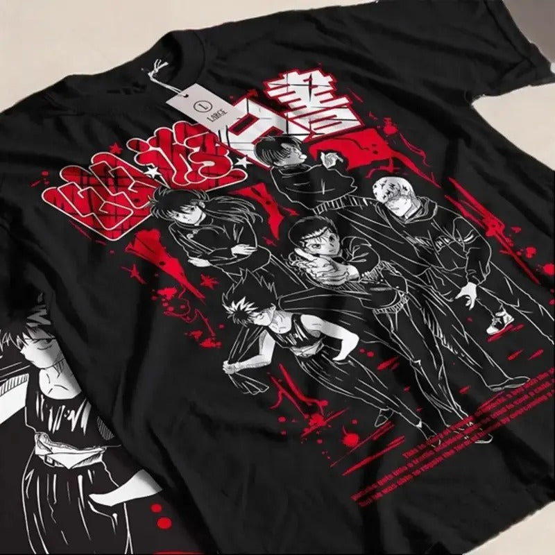 Popular Yu Yu Hakusho Anime Featuring Yusuke Kuwabara Kurama Hiei And Koenma Unisex Shirt, Sweatshirt, Hoodie