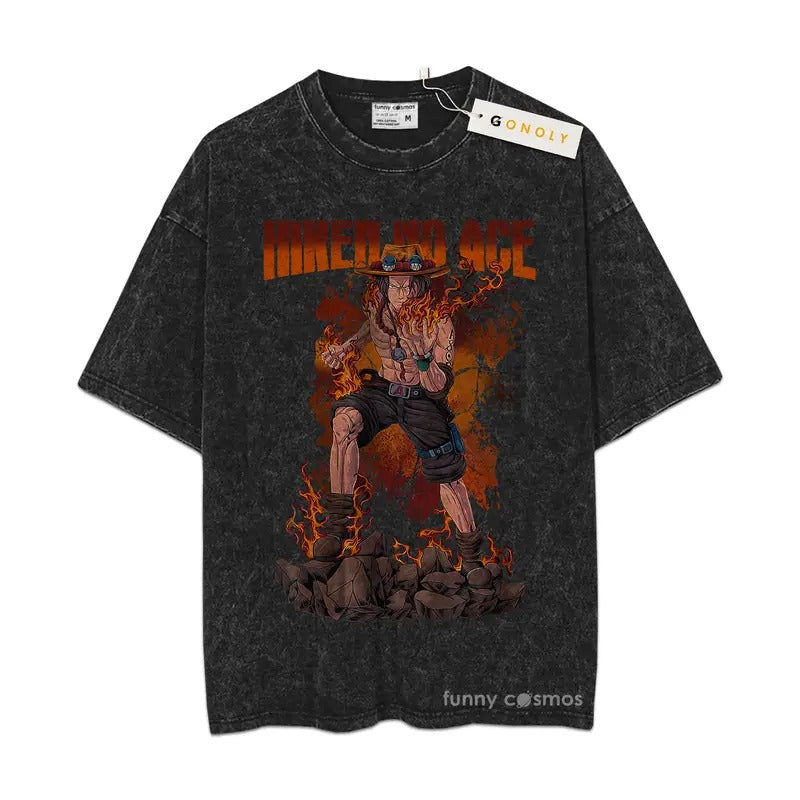 Portgas D Ace Sweatshirt, One Piece Sweatshirt, Anime Sweatshirt, Vintage Sweater