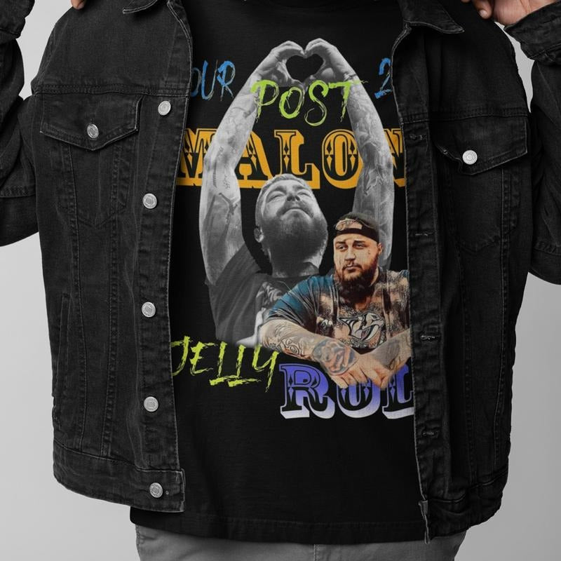 Post Rap 2025 Tour Shirt Jelly Edition Tee for Music Fans