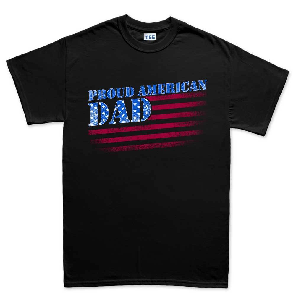 Proud American Dad Men's T-shirt Style001