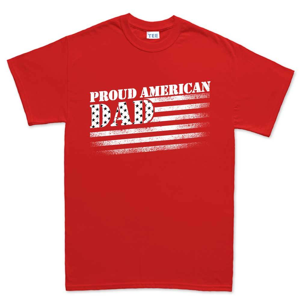 Proud American Dad Men's T-shirt Style001