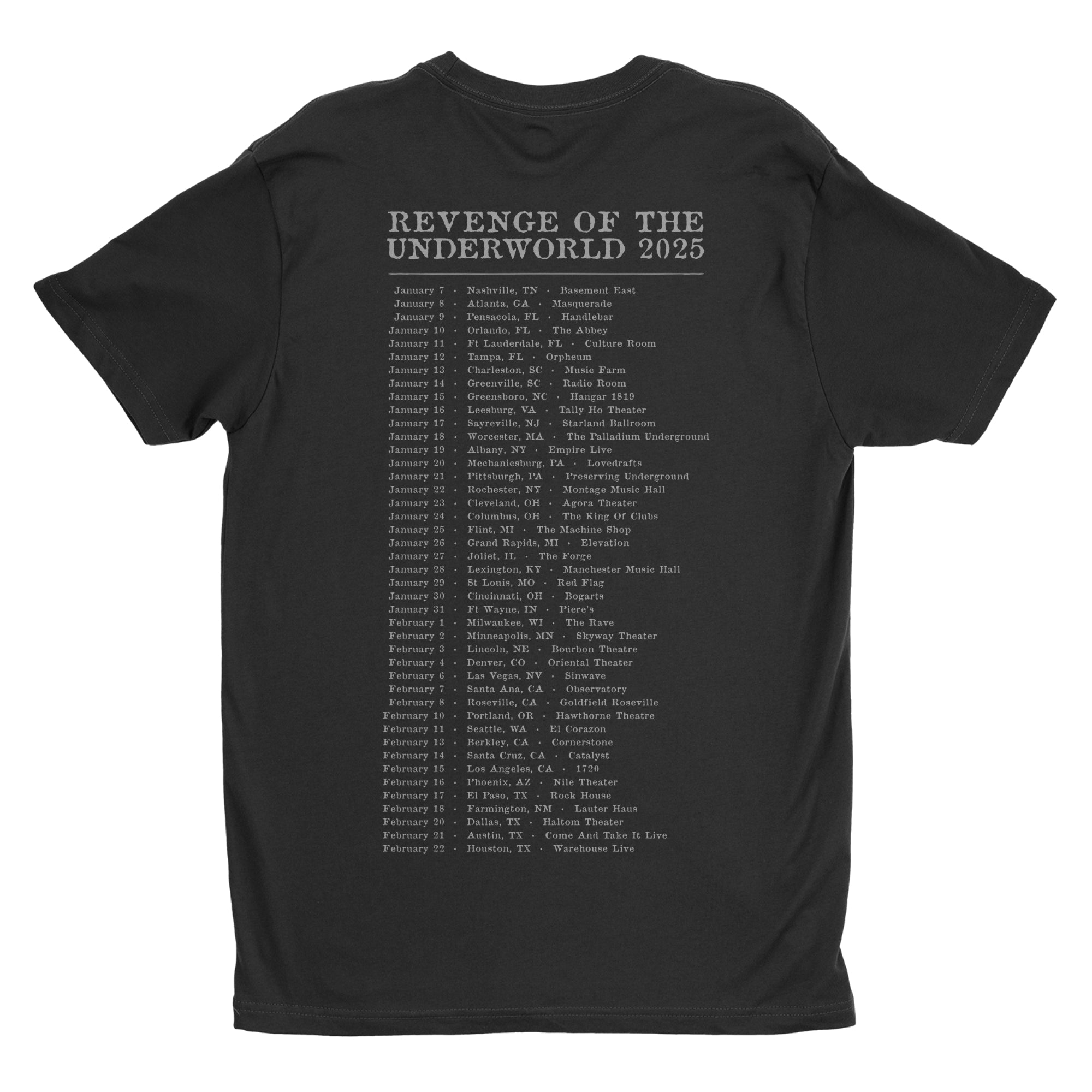 Psycroptic - Revenge Of The Underworld Tour 2025 t-shirt