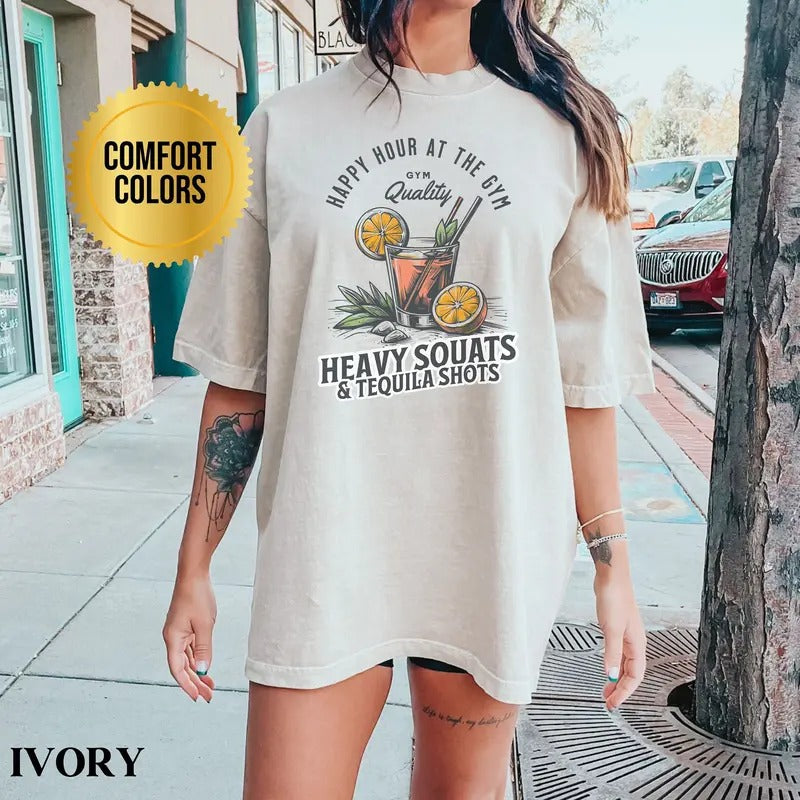 Pump Cover Gym Shirt For Muscle Mommy Funny Gym Gift For Her Tequila Weight Lifting Gift For Powerlifting Oversized Gift For Gym Rat