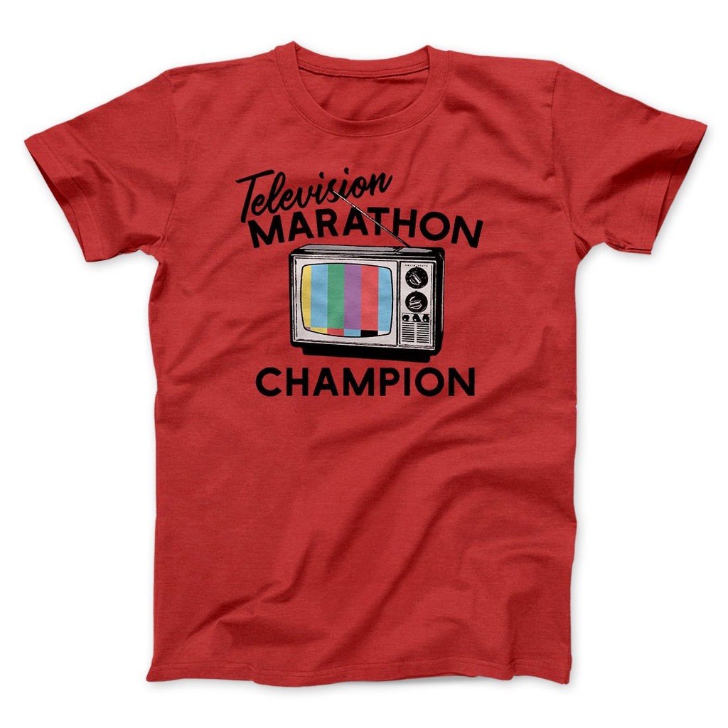 Television Marathon Champion Funny Movie Men/Unisex T-Shirt