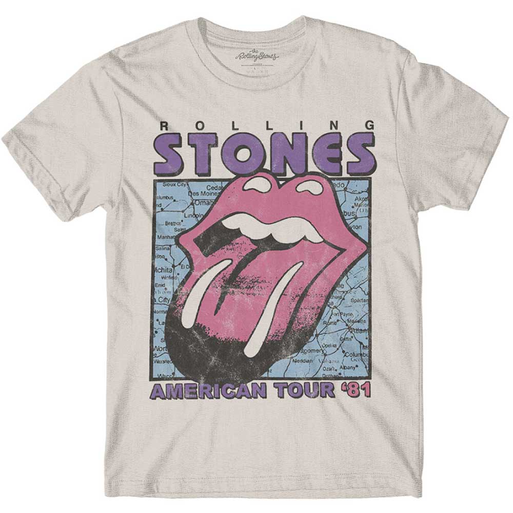 Rolling Stones T-shirt - American Tour Map