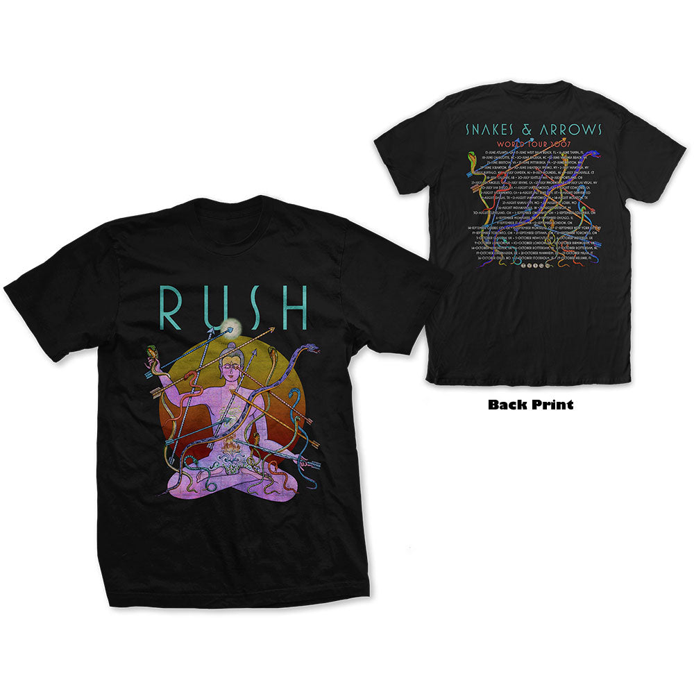 RUSH Unisex T-shirt- Snakes & Arrows Tour 2007