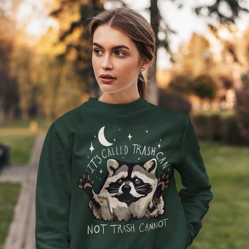 Raccoon Funny Sweatshirt Trash Panda  Hoodie and Sweater; T-shirt Cotton Womenswear Light Polyester