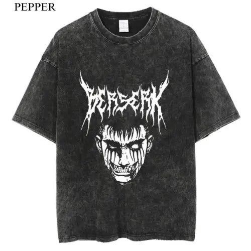 Rage Vintage T-Shirt, Anime Manga Unisex T-Shirt, Gift For Him Menswear Top