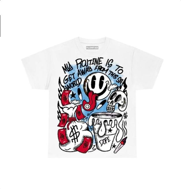 Red Taxi 12s T-Shirt Stay Out Graphic Design