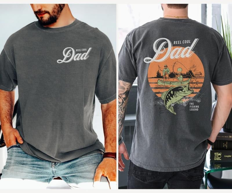 Reel Cool Dad T-Shirt, Cool Dad Fishing Sweatshirt, Fishing Dad Tee Shirt, Funny Fishing Dad Shirt, The Fishing Legend Sweater, Gift For Dad, Father's Day Gift