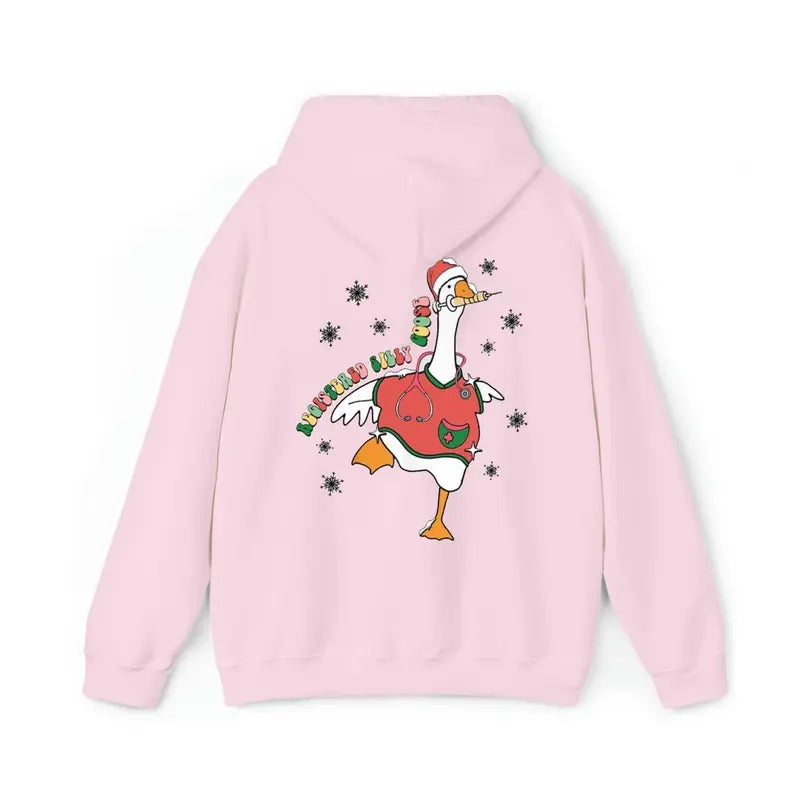 Registered Christmas Hoodie, Nurse Silly Goose Shirt, Christmas Shirt, Nurse Shirt, Nurse Appreciation Shirt, Funny Goose Sweatshirt, Silly Goose, Full Size, Full Color