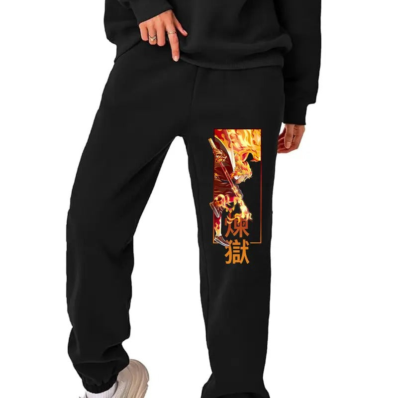 Rengoku Flame Hashira Sweatpants, Kyojuro Rengoku Sweatpants, Demon Slayer Outfits, Kimetsu no Yaiba Shirt, Anime sweatshirt hoodie, Anime lover t-shirt Menswear