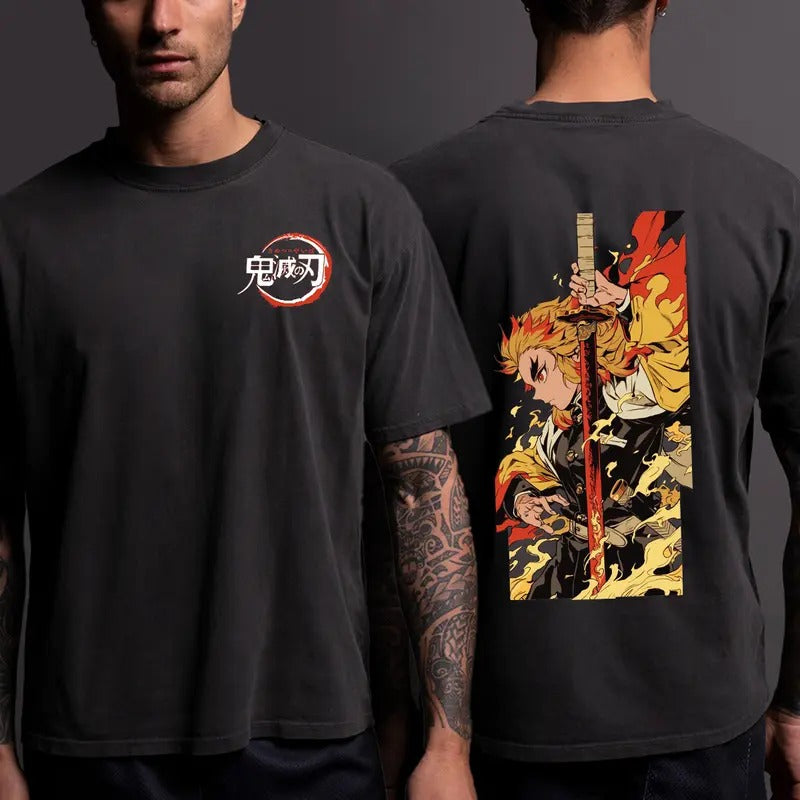 Rengoku Shirt, Demon Slayer Shirt, Anime Shirt, Set Your Heart Ablaze Shirt, Gift For Him, Gift For Her, Unisex Shirt, Anime Gifts