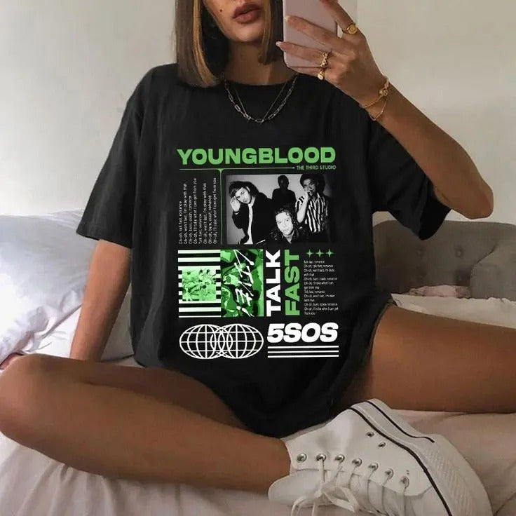 Retro 5 Seconds Of Summer T Shirt, 5SOS Merch Vintage The Show 2023 Tour, 5 Seconds Of Summer Vintage Shirt, Gift For Fans