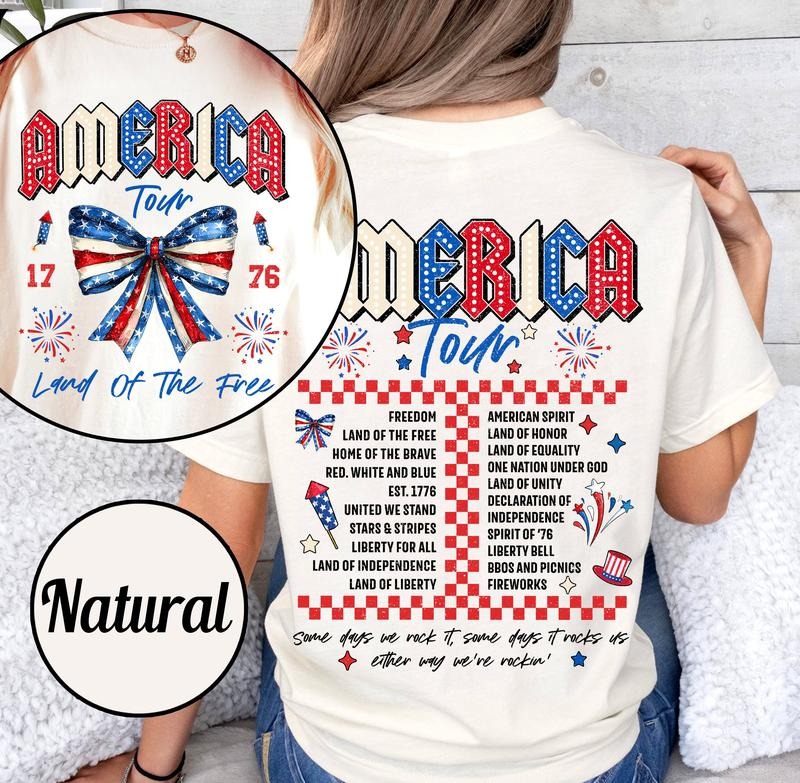 Retro America Tour 1776 T Shirt, 4th Of July 1776 Independence Day America American Flag Memorial Day Patriotic Freedom  T-shirt, sweater and Hoodie