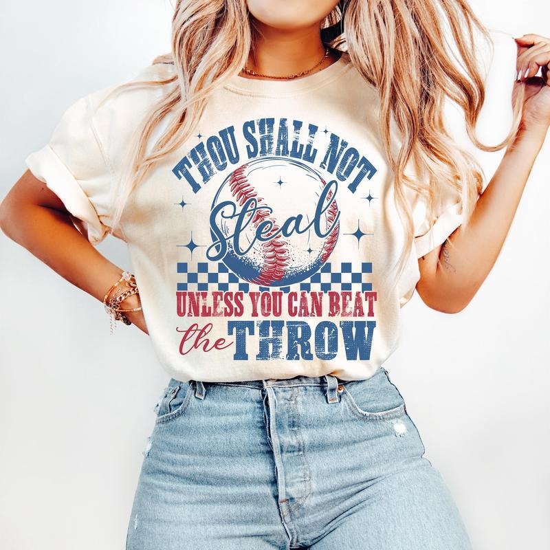 Retro Baseball T-Shirt-sweatshirt-hoodie, Funny Baseball T-Shirt, Thou Shall Not Steal, Game Day T-Shirt, Checkered Baseball T-Shirt, Baseball Mama T-Shirt, Baseball Mom T-Shirt, tshirt hot trend 2025