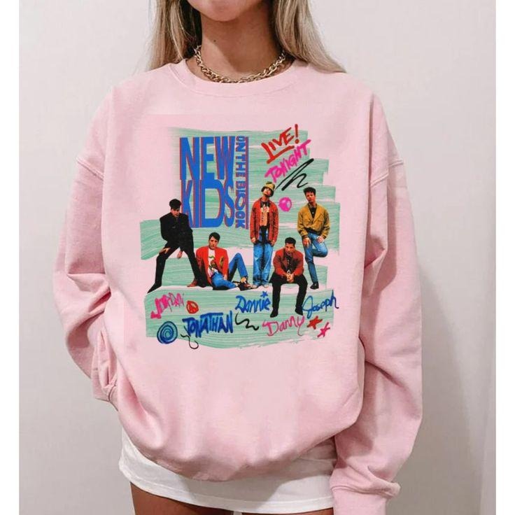 Retro New Kids on The Block Mixtape Tour Sweatshirt, NKOTB Fan Classic Design