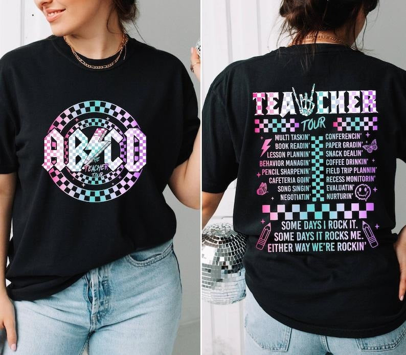 Retro Teacher Shirt, ABCD Teacher Tour Shirt,Back To School Shirt,End of Year Pnh Shirt,Teacher Gift,Kindergarten Teacher  T-shirt, sweater and Hoodiestyle{n002}2