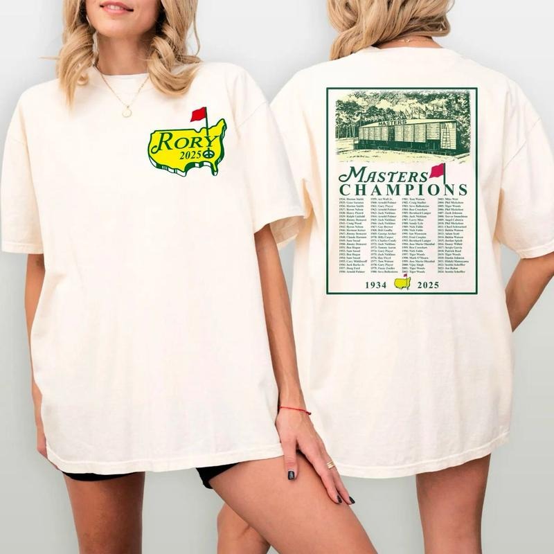 Rory Mcilroy Grand Slam Shirt, Rory Mcilroy Vintage Shirt, The Masters Tournament 2025 Shirt, Golf Master Shirt, Agusta Master Tee