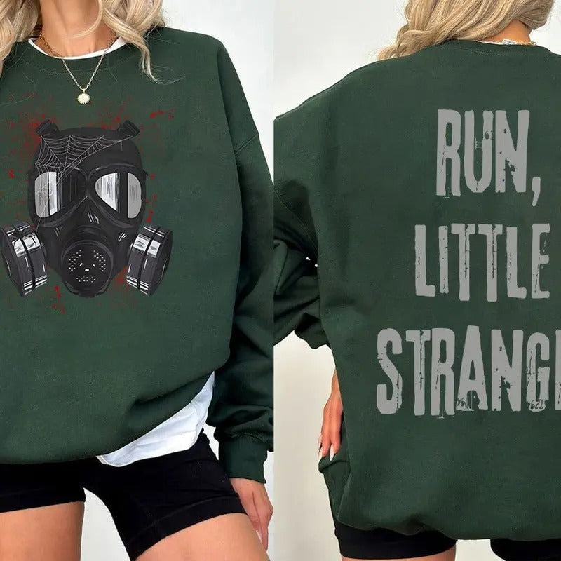Run Little Stranger Sweatshirt, Malachi Vize Hoodie, Leigh Rivers Merch, Dark Romance Merch, Book Lovers Unisex Soft Comfort Crewneck Pullover Long Sleeves Graphic Fabric Sweater