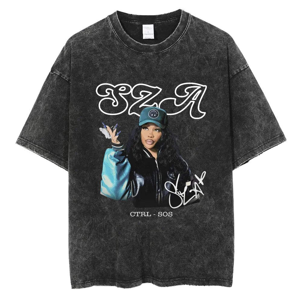 SZA Vintage T-shirt Style001