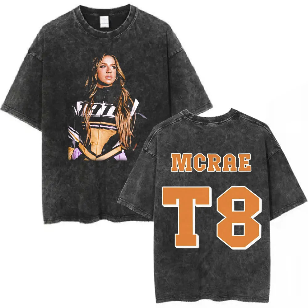 Tate McRae So Close To What Miss Possessive Tour 2025 Double Sided Mineral Wash T-shirt Style001