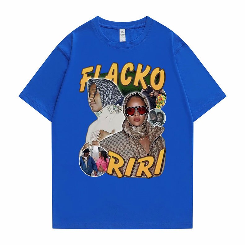 Asap Rocky Fiacko Riri Graphic Print T shirt Vintage  Unisex