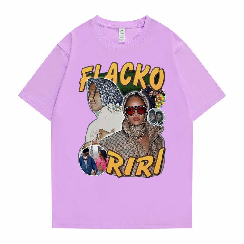 Asap Rocky Fiacko Riri Graphic Print T shirt Vintage  Unisex