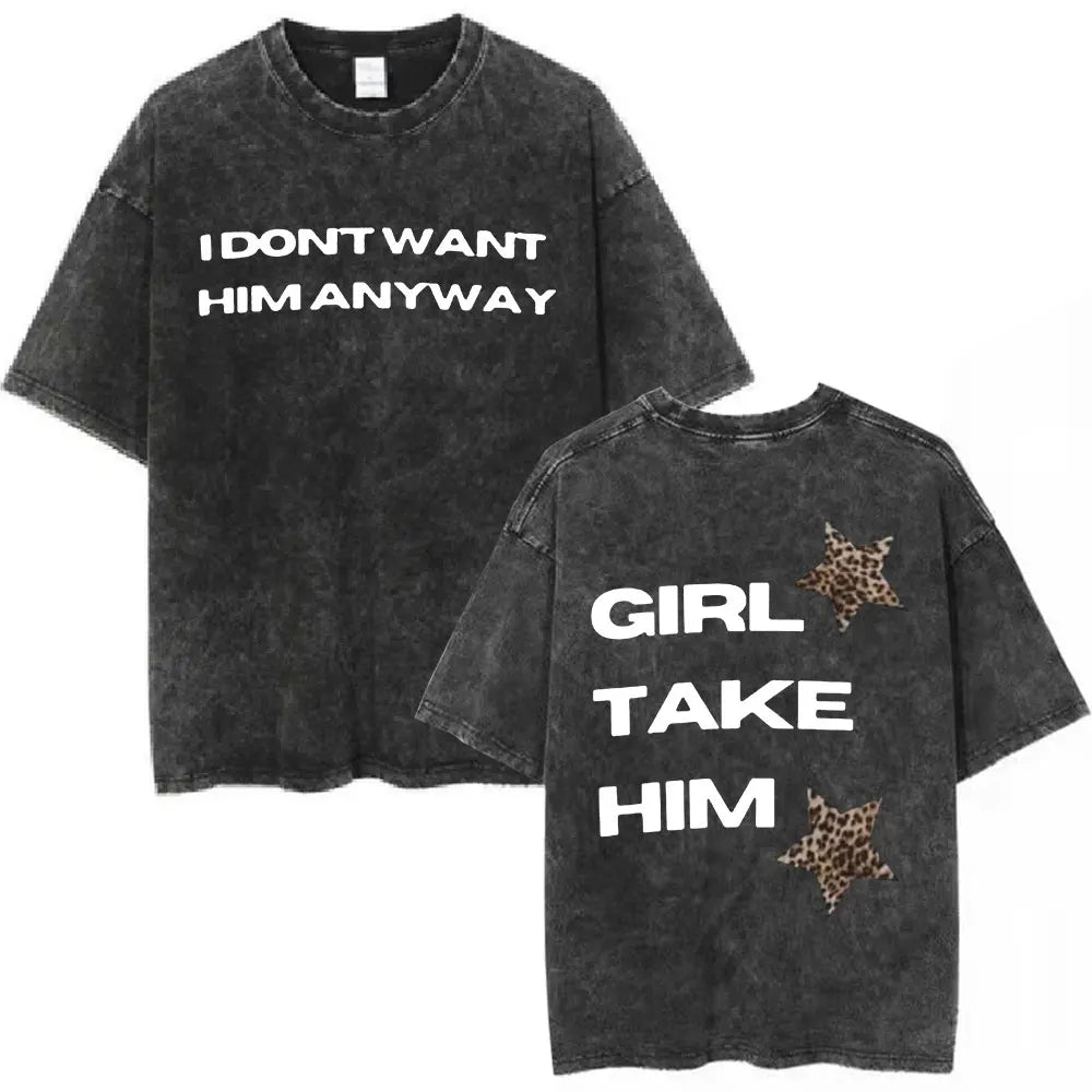 Tate McRae So Close To What Miss Possessive Tour 2025 Double Sided Mineral Wash T-shirt