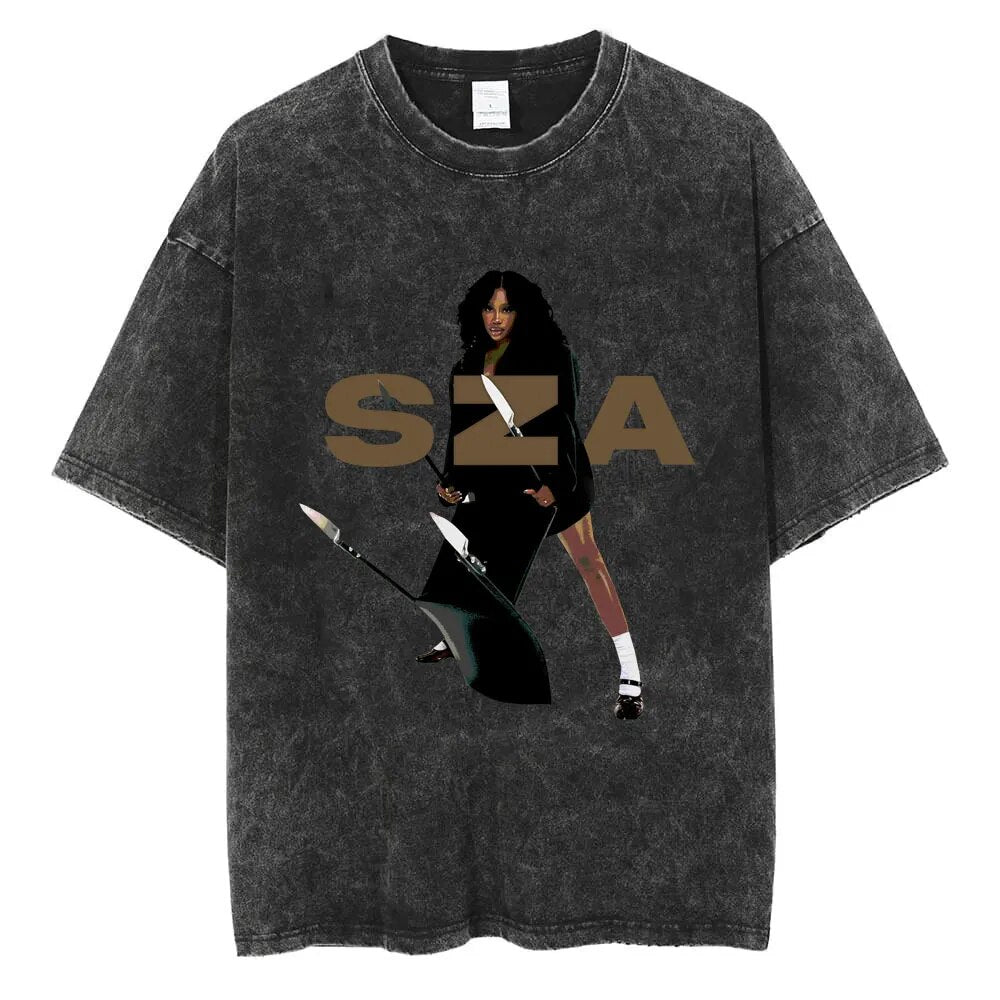 SZA Vintage T-shirt Style001