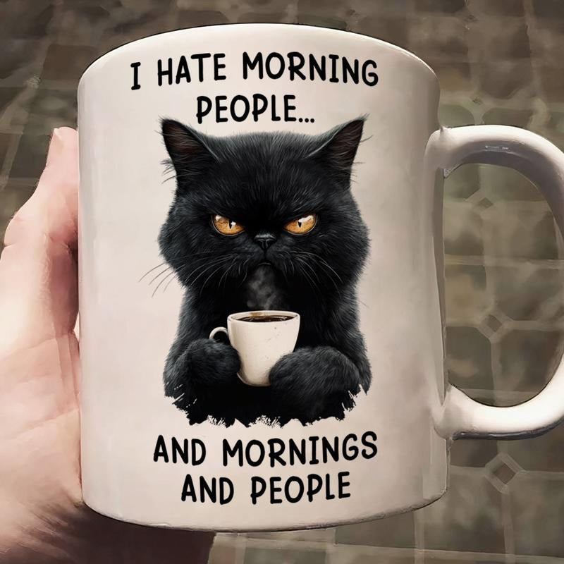 SALE UP TO 50% Funny Mug - I Hate Morning People And Mornings And People - Gifts For Coworkers, Friends, Family - 11 oz or 15 oz Ceramic Mug