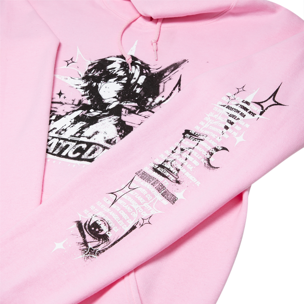 Static Dress - TOUR DATES PINK HOODIE