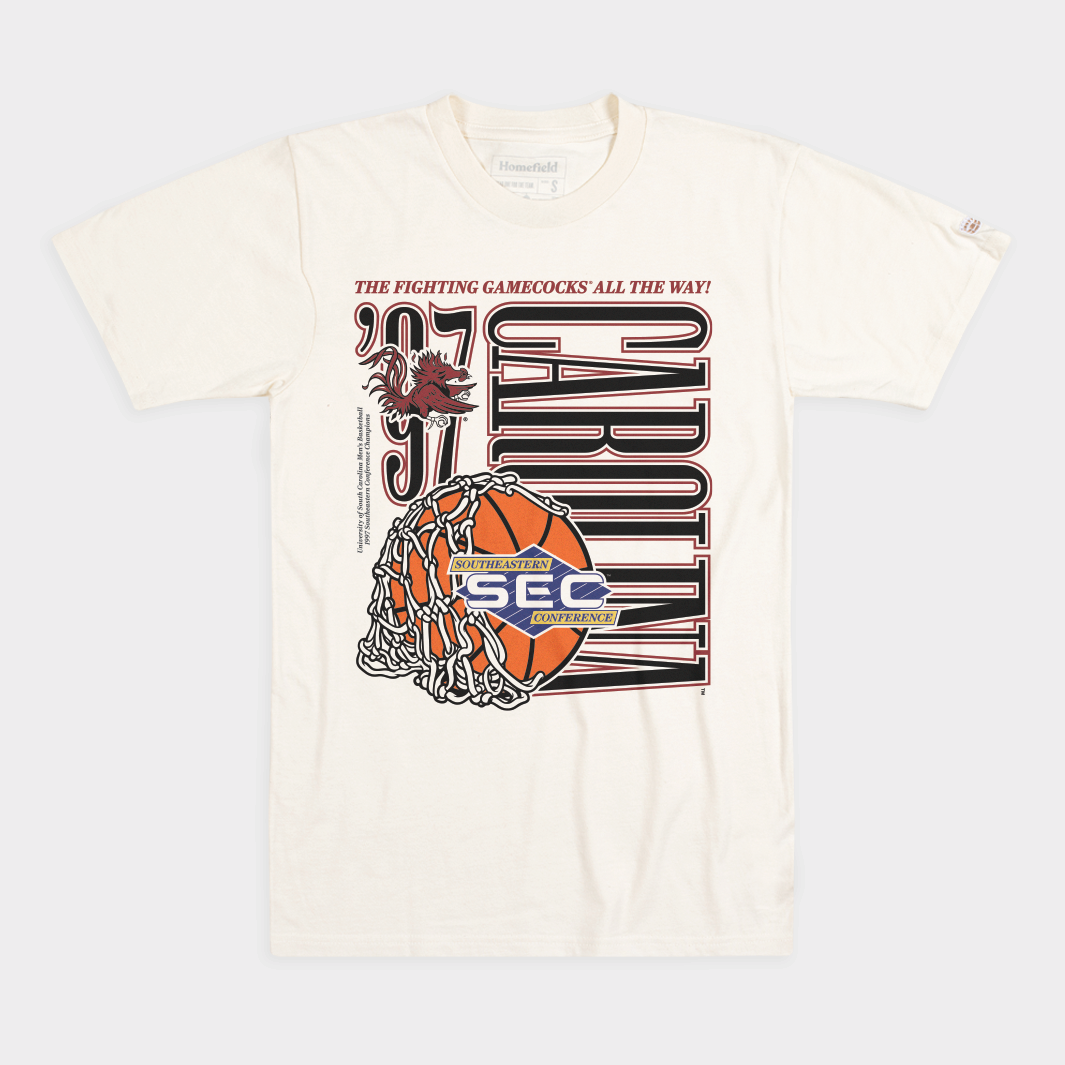 South Carolina Men's Basketball 1997 SEC Champions Tee Style001