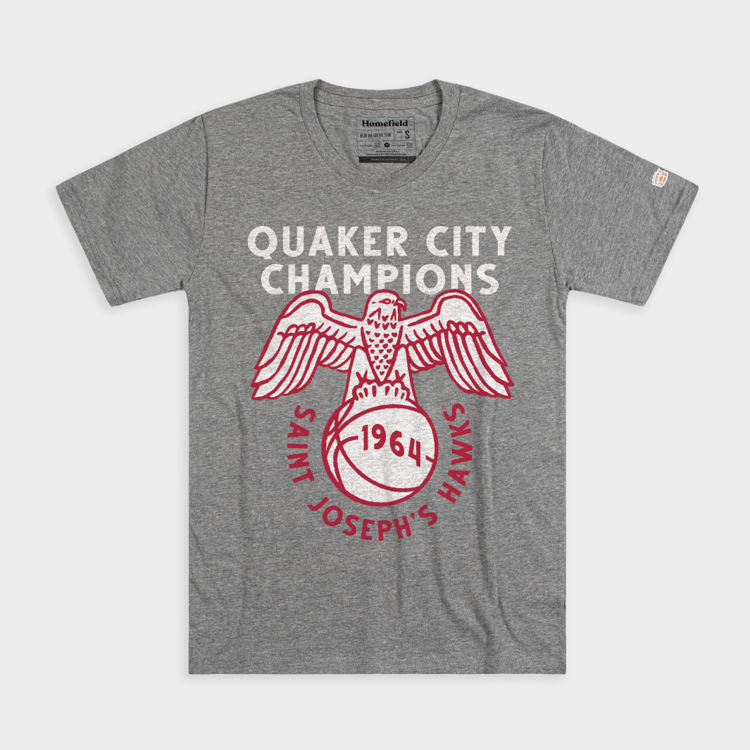 Saint Joseph's Hawks 1964 Quaker City Tournament Tee Style001