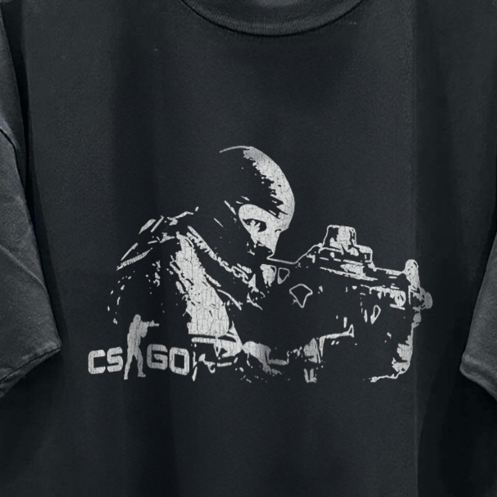 CS:GO 2012 GRAIL VINTAGE WASHED BLACK TSHIRT