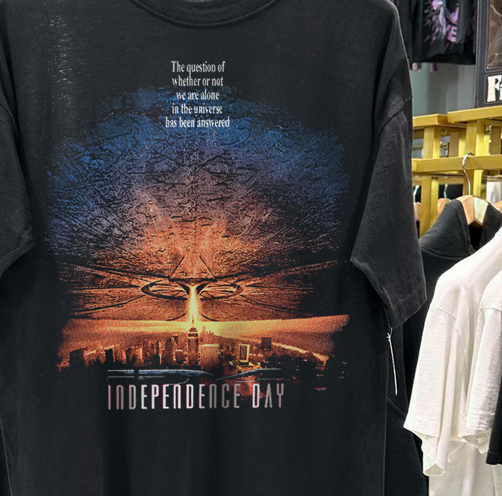 INDEPENDACE DAY 4 VINTAGE WASHED BLACK PROMO T-SHIRT