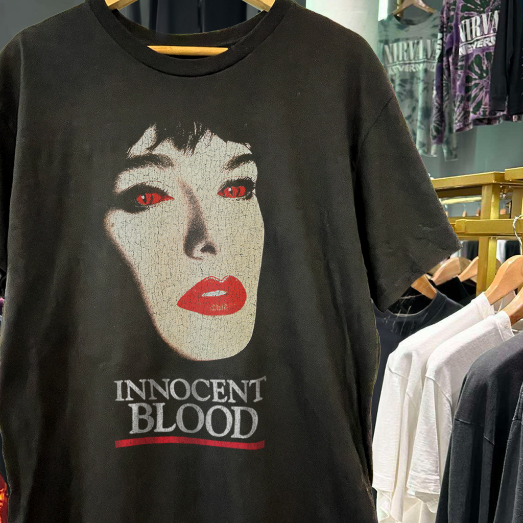 INN0CENT BL00D 1992 PROMO VINTAGE WASHED BLACK T-SHIRT