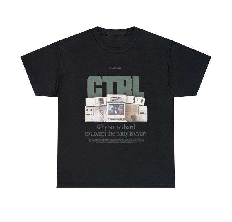 SZA - CTRL T-shirt, sza Graphic Tee, sza Merch, Rap Shirt, SOS,sza unisex gift, Concert T Shirt, Rap Unisex Menswear Top Underwear Crewneck Tshirt Streetwear