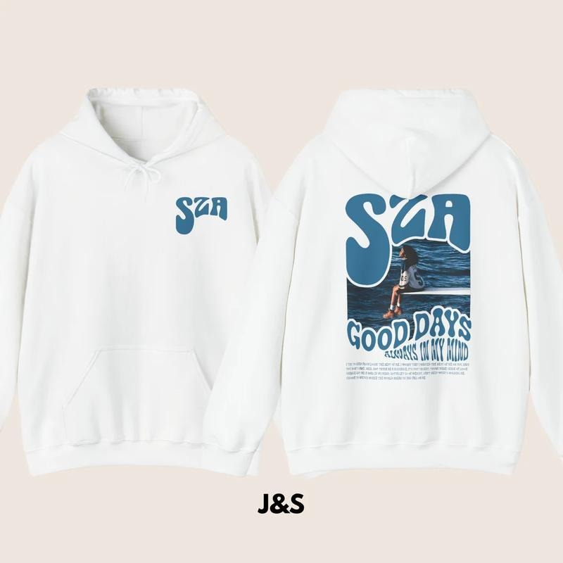 SZA SOS Good Day Album Hoodie | 8 Colors Available | Unisex Men's Women's Hoodie | Size S - 3XL Classic Menswear