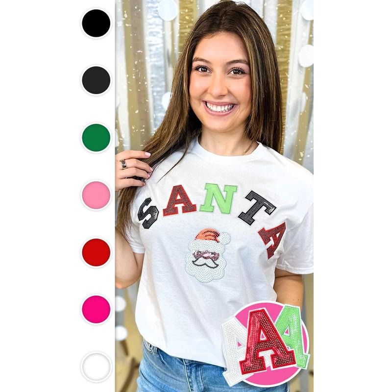 Santa Sequin Graphic T-Shirt