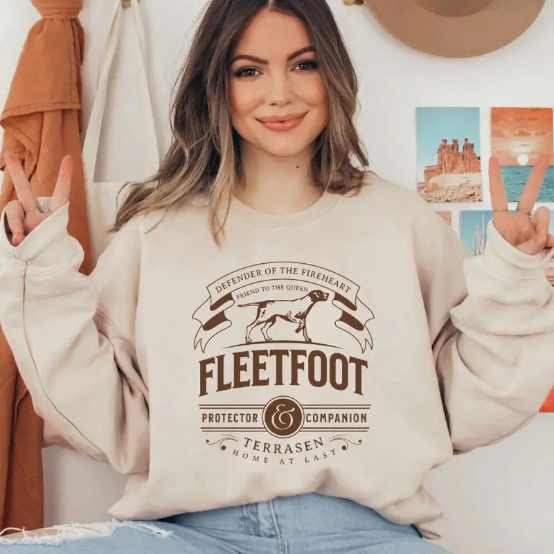 Sarah J Maas Sweatshirt, Terrasen Hoodie, Throne of Glass Merch, SJM Merch, Throne of Glass Shirt, Bookish Merch, Manon Blackbeak Fleetfoot Unisex Soft Comfort Crewneck Pullover Long Sleeves Graphic Fabric Sweater