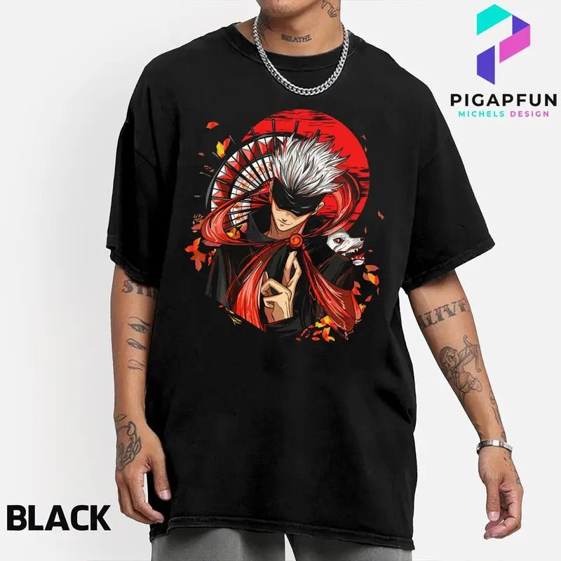 Satoru Gojo Shirt Anime Manga Shirt Anime Shirt Anime Lovers Shirt Graphic Anime Tee Manga Shirt Japanese Anime