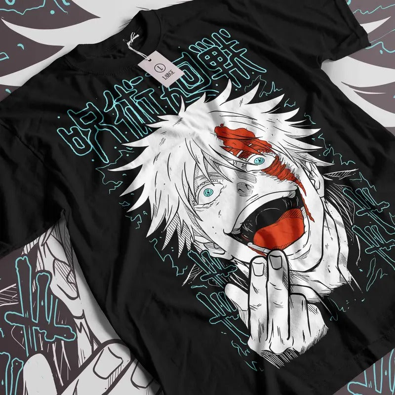 Satoru Gojooo Juuujutsu Kaisen T-Shirt , Anime Vintage Special Unisex T-Shirt Anime Manga Shirt Anime Shirt Anime Lovers Shirt, Japanese Anime, Birthday Gift