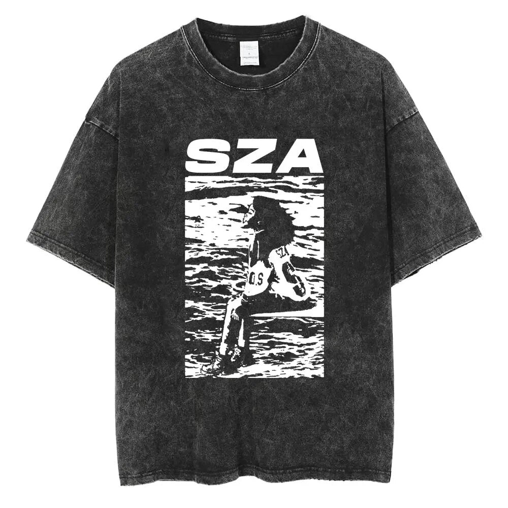 SZA Vintage T-shirt Style001