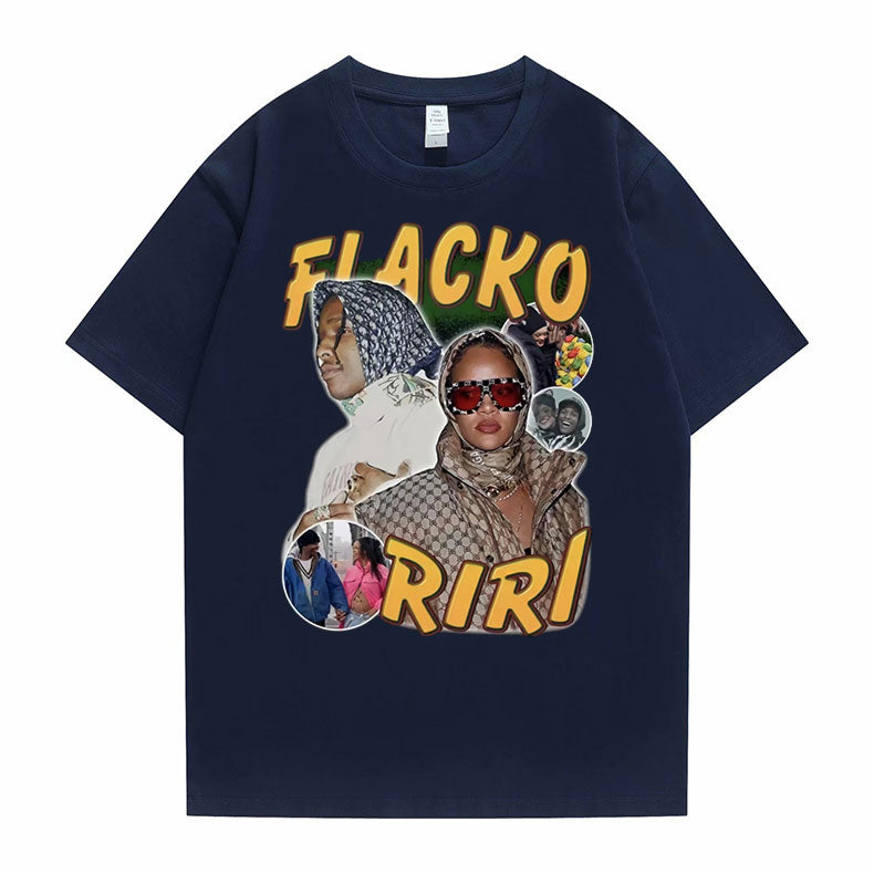 Asap Rocky Fiacko Riri Graphic Print T shirt Vintage  Unisex